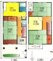 DEMO-01 【即日内見可】JR「徳庵駅」徒歩11分♪
「今津小学校」約600ｍ♪南向きバルコニー♪